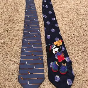 2 golf neckties